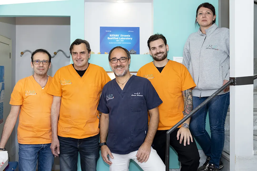 CMSP laboratorio odontotecnico team di lavoro coordinato da Tanio Tomasi